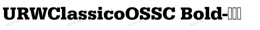 URWClassicoOSSC Bold字体转换